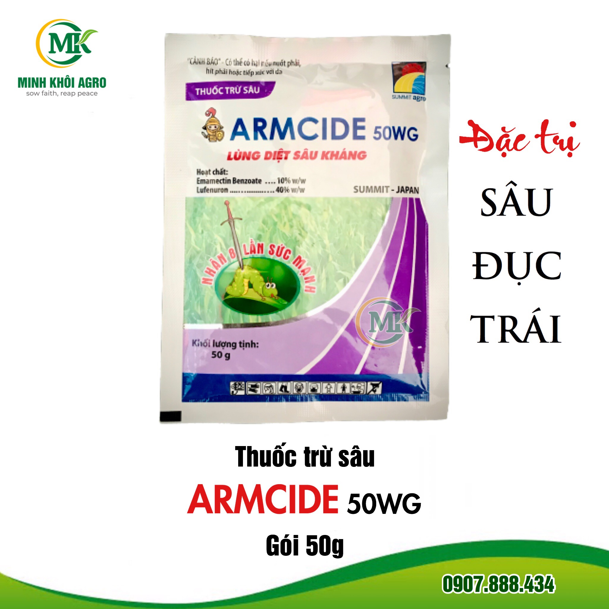 Thuốc trừ sâu ARMCIDE 50WG - Gói 50g